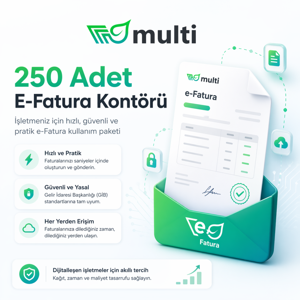 1 temmuz zorunlu efatura geçişi 250 adet e-fatura kontörü kampanyası