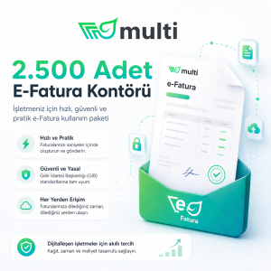 2.500 Adet E-Fatura Kontörü
