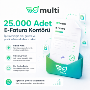 25.000 Adet E-Fatura Kontörü