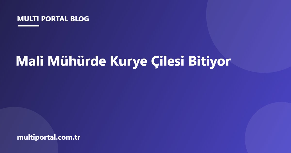 Mali Mühür – Anında Üretim (3 Yıl)