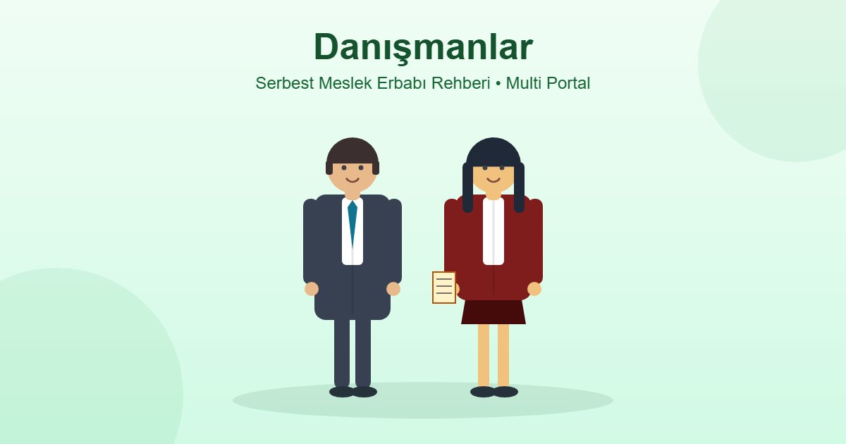 Serbest meslek erbabı danışman - takım elbiseli bay ve bayan iş danışmanı