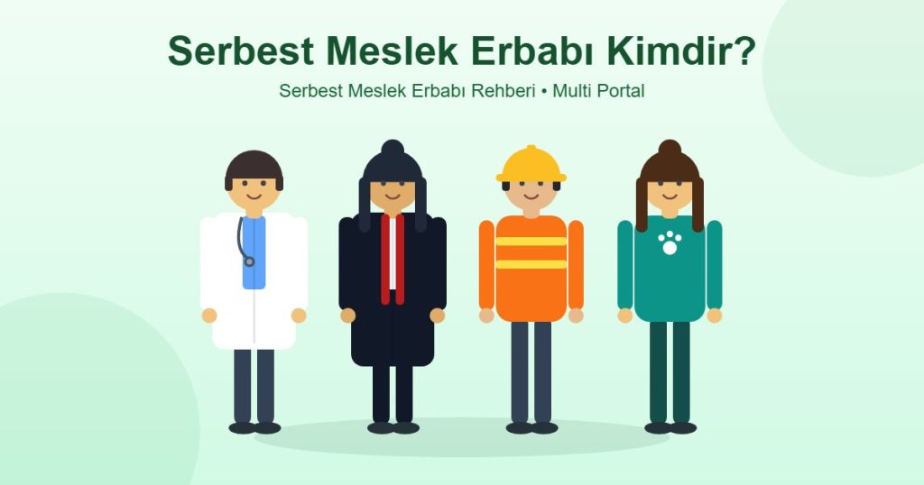 Serbest meslek erbabı meslek grupları - doktor, avukat, mühendis ve veteriner bay bayan
